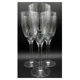 Kosta Boda Hand Blown Crystal 'Line' Wine Glasses - Set of 10