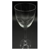 Kosta Boda Hand Blown Crystal 'Line' White Wine Glasses - Set of 9