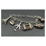 Two Sterling Silver Charm Bracelets