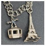 Two Sterling Silver Charm Bracelets