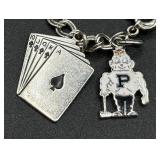 Two Sterling Silver Charm Bracelets