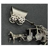 Two Sterling Silver Charm Bracelets