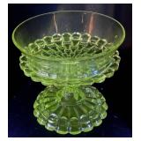 7 Piece Uranium and High Content Manganese Goblets plus Compotes Collection