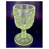 7 Piece Uranium and High Content Manganese Goblets plus Compotes Collection