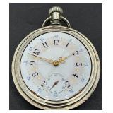 Antique Elgin National Watch Co. 15 Jewels Pocket Watch with Pocket Watch Display Dome