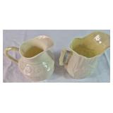 Vintage Belleek Creamer & Sugar Collections - Lily Pattern, Cleary Pattern, Ivy & Berry Pattern and Yellow Ribbon