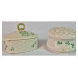 Irish Belleek Shamrock Pattern Assortment - 7 Pieces