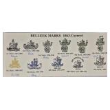 Irish Belleek Shamrock Pattern Assortment - 7 Pieces