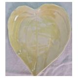 Vintage Belleek Porcelain Irish Cottage Butter/Cheese Dish, Lustre Flower Head 5' Dish & 6' Heart Shaped Leaf Dish