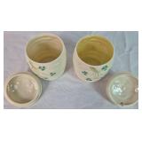 Belleek Irish Porcelain Shamrock Basketweave and Barrel Bundle
