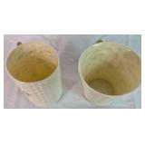 Belleek Irish Porcelain Shamrock Basketweave and Barrel Bundle