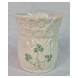 Belleek Irish Porcelain Shamrock Basketweave and Barrel Bundle