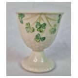 Belleek Irish Porcelain Shamrock Basketweave and Barrel Bundle