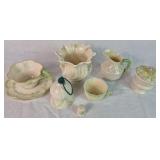 Belleek Final Collection with Collectors Guides and 8 Porcelain Pieces