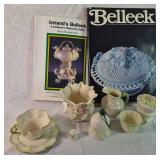 Belleek Final Collection with Collectors Guides and 8 Porcelain Pieces