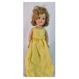 Vintage Effanbee Little Lady Durable Doll with Stand, Accessories and Wooden Crib