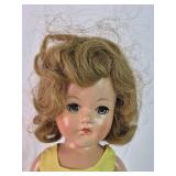 Vintage Effanbee Little Lady Durable Doll with Stand, Accessories and Wooden Crib