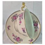 Collection of 6 Teacups and Matching Saucers from Arlington USA, Austria, and China