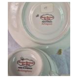 Collection of 6 Teacups and Matching Saucers from Arlington USA, Austria, and China