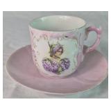Collection of 6 Teacups and Matching Saucers from Arlington USA, Austria, and China