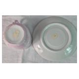 Collection of 6 Teacups and Matching Saucers from Arlington USA, Austria, and China