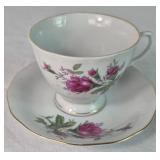 Collection of 6 Teacups and Matching Saucers from Arlington USA, Austria, and China