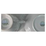 Collection of 6 Teacups and Matching Saucers from Arlington USA, Austria, and China