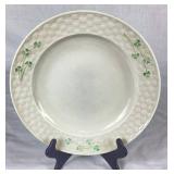 Belleek Classic Shamrock Basketweave  Bread & Butter Plate, 7' Side Plate, 10' Dinner Plate, 9' Harp Shamrock Serving Plate