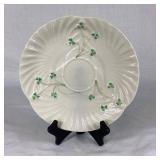Belleek Classic Shamrock Basketweave  Bread & Butter Plate, 7' Side Plate, 10' Dinner Plate, 9' Harp Shamrock Serving Plate