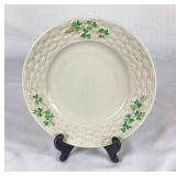 Belleek Classic Shamrock Basketweave  Bread & Butter Plate, 7' Side Plate, 10' Dinner Plate, 9' Harp Shamrock Serving Plate