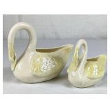 Vintage Belleek Creamer Collection - 2 Swam Creamers, Maiden Fairy Water Creamers, 1 Irish Ivy Creamer and 2 Lotus Creamers