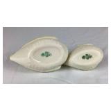 Vintage Belleek Creamer Collection - 2 Swam Creamers, Maiden Fairy Water Creamers, 1 Irish Ivy Creamer and 2 Lotus Creamers