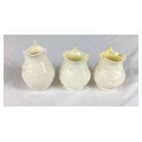 Vintage Belleek Creamer Collection - 2 Swam Creamers, Maiden Fairy Water Creamers, 1 Irish Ivy Creamer and 2 Lotus Creamers