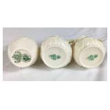 Vintage Belleek Creamer Collection - 2 Swam Creamers, Maiden Fairy Water Creamers, 1 Irish Ivy Creamer and 2 Lotus Creamers