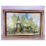 Old Bruton Church - Williamsburg, VA Framed Art Print by Joseph C. Claghorn