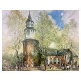 Old Bruton Church - Williamsburg, VA Framed Art Print by Joseph C. Claghorn