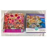 Bundle of 8 Jigsaw Puzzles - Five 1000pc, Two 500 Pc and One 600+ Pc