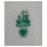 Belleek Classic Shamrock Basketweave  Bread & Butter Plate, 7' Side Plate, 10' Dinner Plate, 9' Harp Shamrock Serving Plate