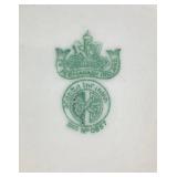 Belleek Classic Shamrock Basketweave  Bread & Butter Plate, 7' Side Plate, 10' Dinner Plate, 9' Harp Shamrock Serving Plate