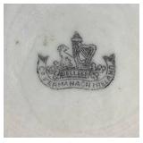 Belleek Classic Shamrock Basketweave  Bread & Butter Plate, 7' Side Plate, 10' Dinner Plate, 9' Harp Shamrock Serving Plate