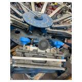 Commercial Manual Rotary Screen Printing Press – Multi-Color Multi-Station T-Shirt Printing Carousel