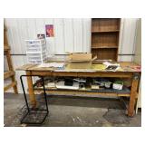 Large Wood Bench + All Contents