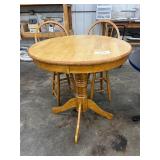 Wood Table With 2 Chairs + Table