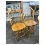 Wood Table With 2 Chairs + Table