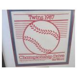 (FS) Framed Vintage Minnesota Twins...