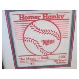 (FS) Framed Vintage Minnesota Twins...