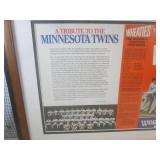 (A-4) Framed Minnesota Twins 1987 W...