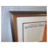 (A-4) Framed Minnesota Twins 1987 W...