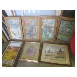 (F-1) Assorted Framed Paintings and...