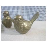 (EC1) Set of 3 Brass Bird Figures...